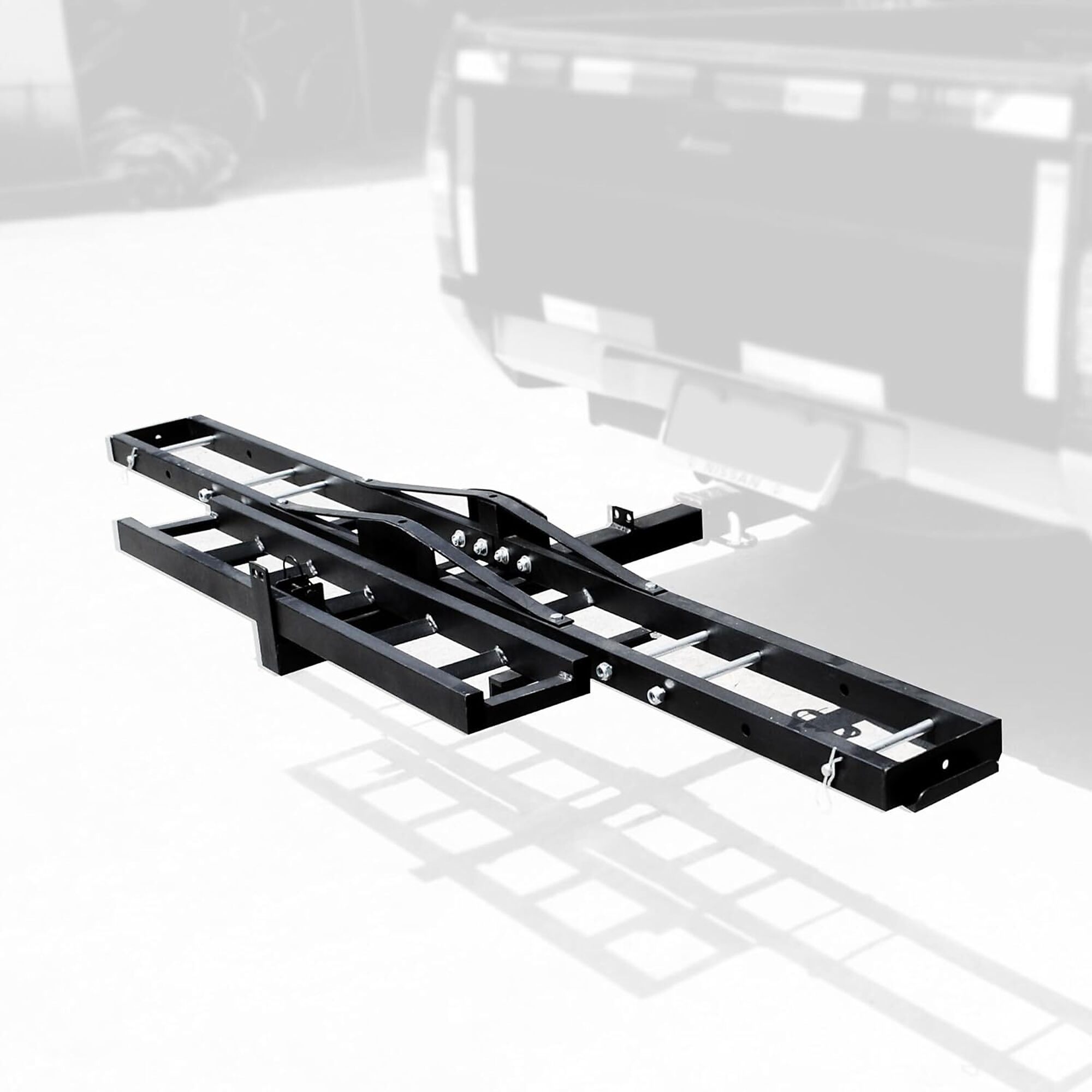 Rockland Steel Motorcycle Carrier — 500-Lb. Capacity, Hitch Mounted, Heavy-Duty
